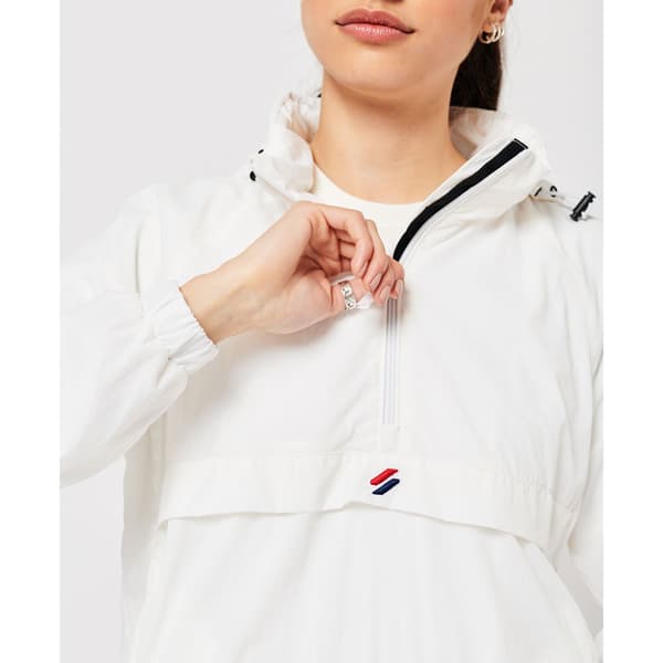 Superdry Jacka Code Essential Graphic Ovhead Vit S Kvinna