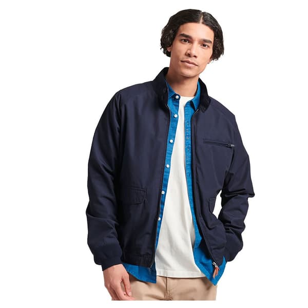 Superdry Jacka Vintage Collegiate Harrington Blå XL Man