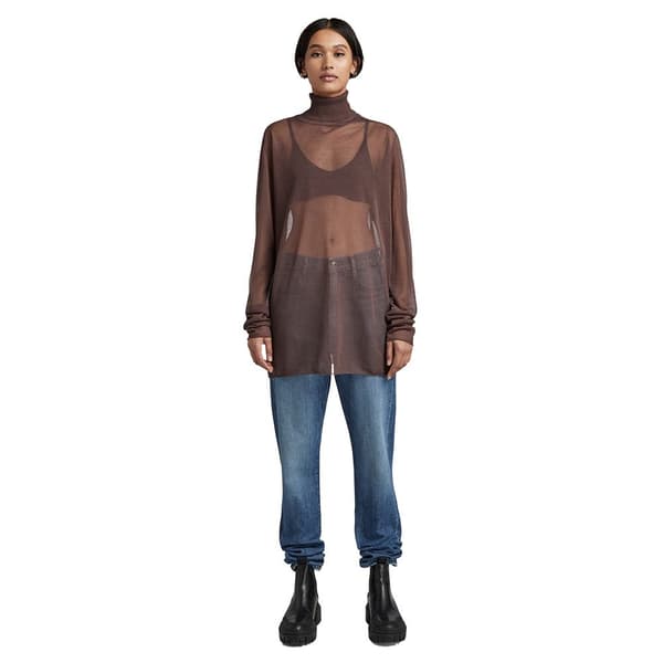 G-star Polotröja Sheer Loose Brun 2XS Kvinna
