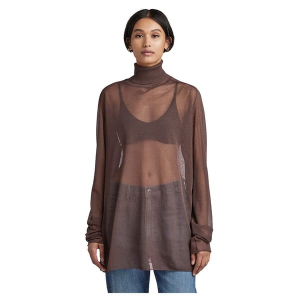 G-star Polotröja Sheer Loose Brun 2XS Kvinna