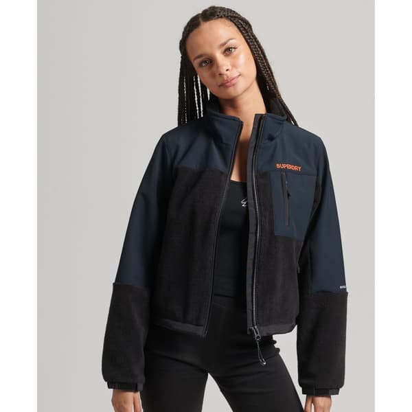 Superdry Jacka Code Hybrid Trekker Svart XL Kvinna