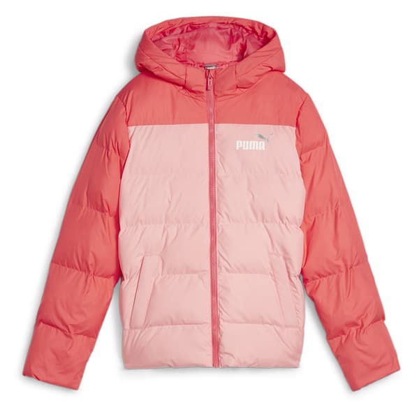 Puma Polstret Jakke Colourblock Rosa 5-6 Years Dreng