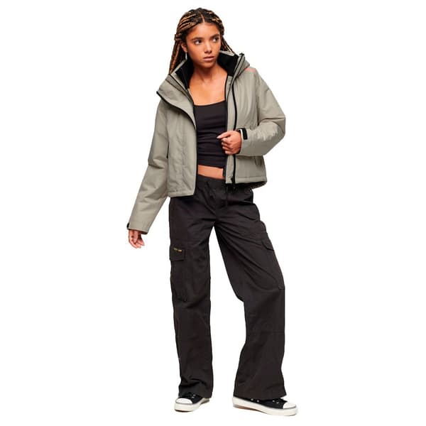 Superdry Jacka Code Windcheater Grå XS Kvinna