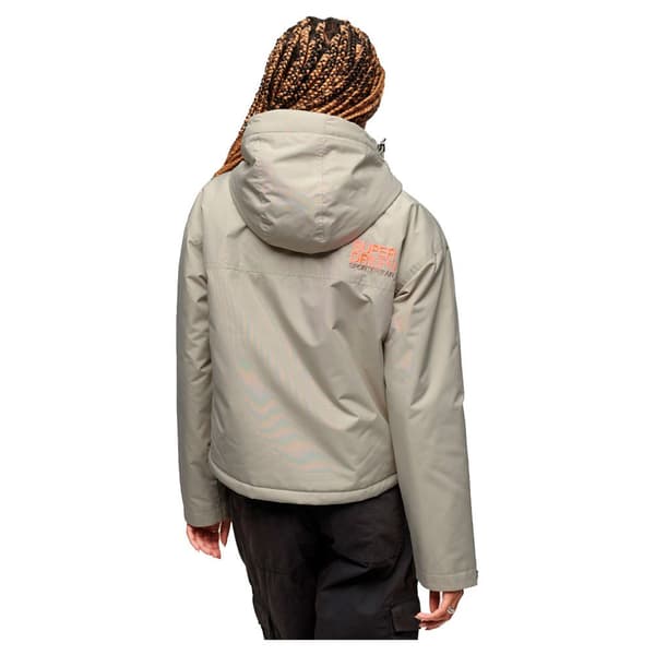 Superdry Jacka Code Windcheater Grå XS Kvinna