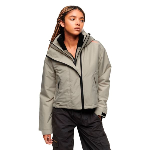 Superdry Jacka Code Windcheater Grå XS Kvinna