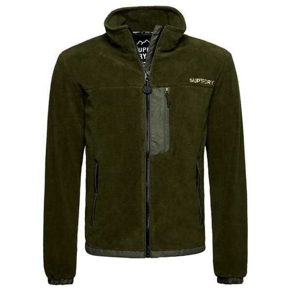 Superdry Tröja Med Full Dragkedja Code Fleece Trekker Grönt L Man