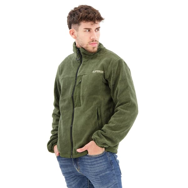 Superdry Tröja Med Full Dragkedja Code Fleece Trekker Grönt L Man