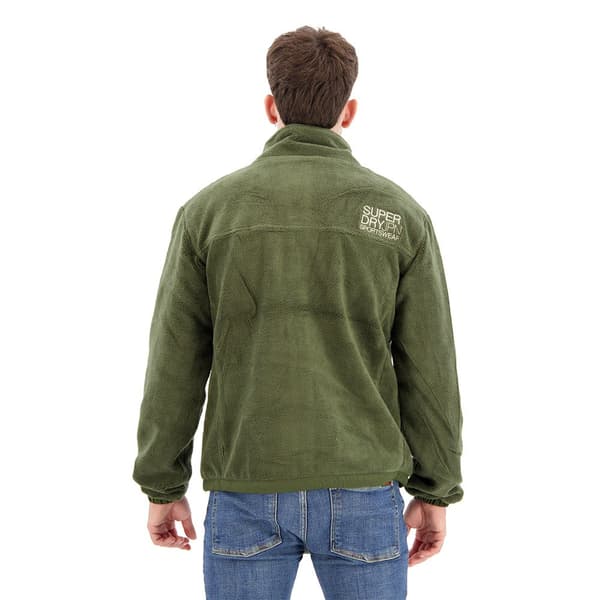 Superdry Tröja Med Full Dragkedja Code Fleece Trekker Grönt L Man