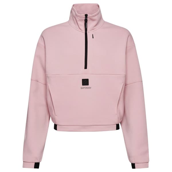 Superdry Puoliksi Vetoketjullinen Villapaita Code Tech Pinkki S Nainen