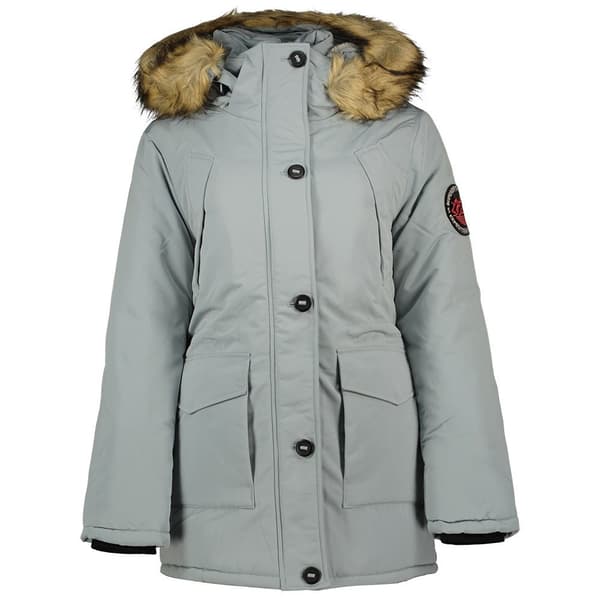 Superdry Parkas Everest Faux Fur Grå 2XS Kvinna