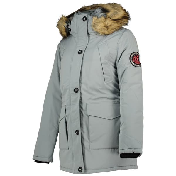 Superdry Parkas Everest Faux Fur Grå 2XS Kvinna