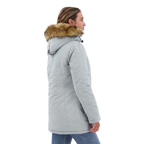 Superdry Parkas Everest Faux Fur Grå 2XS Kvinna