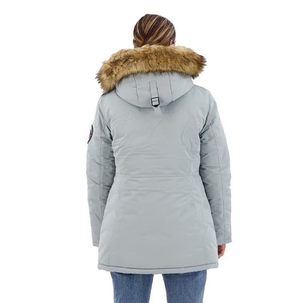 Superdry Parkas Everest Faux Fur Grå 2XS Kvinna