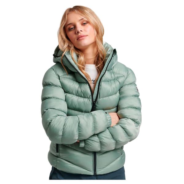 Superdry Polstret Jakke Fuji Grøn 2XS Kvinde