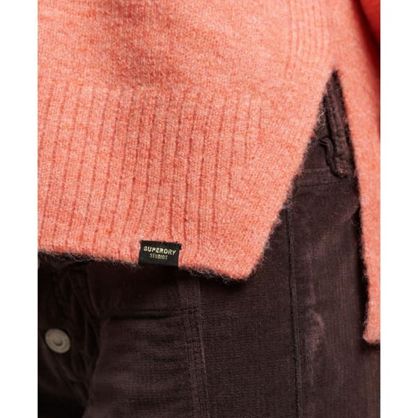 Superdry V-hals Sweater Oversized Orange S Kvinde