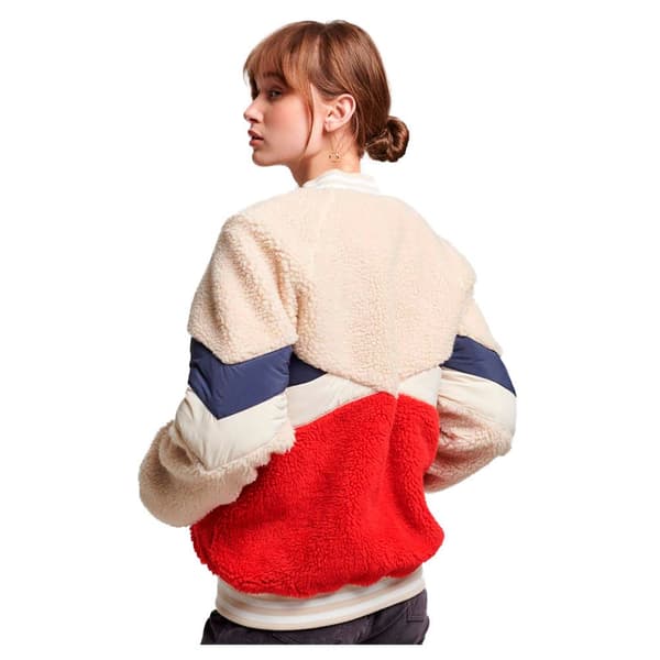 Superdry Jakke Retro Sherpa Rød S Kvinde