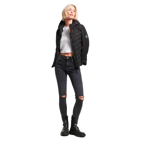 Superdry Polstret Jakke Storm Hybrid Sort XS Kvinde