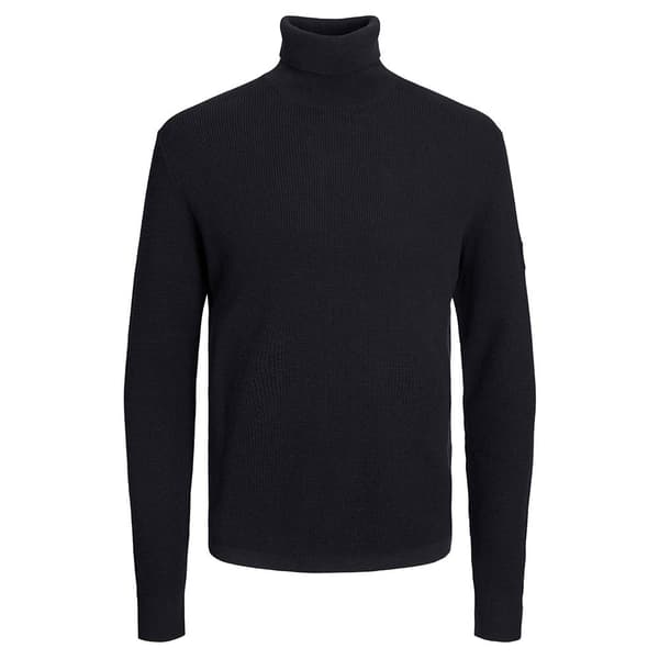Jack & Jones Tröja Med Rullehals Classic Waffle Svart XL Man