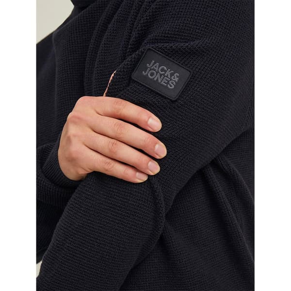 Jack & Jones Tröja Med Rullehals Classic Waffle Svart M Man