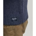 Miniatyrbillede 4 af 4: Superdry Sweater Med Halv Lynlås Vintage Jacob Henley Blå S Mand