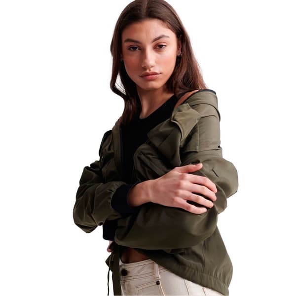 Superdry Jacka Namid Pockets Grönt M Kvinna