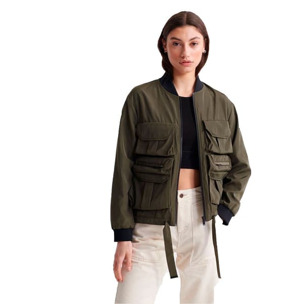 Superdry Jacka Namid Pockets Grönt M Kvinna