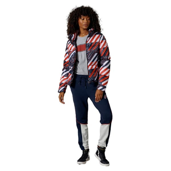 Superdry Jakke Sportstyle Statement Puffer Blå M Kvinde