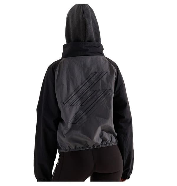 Superdry Jacka Overhead Cropped Cagoule Svart,Grå S Kvinna