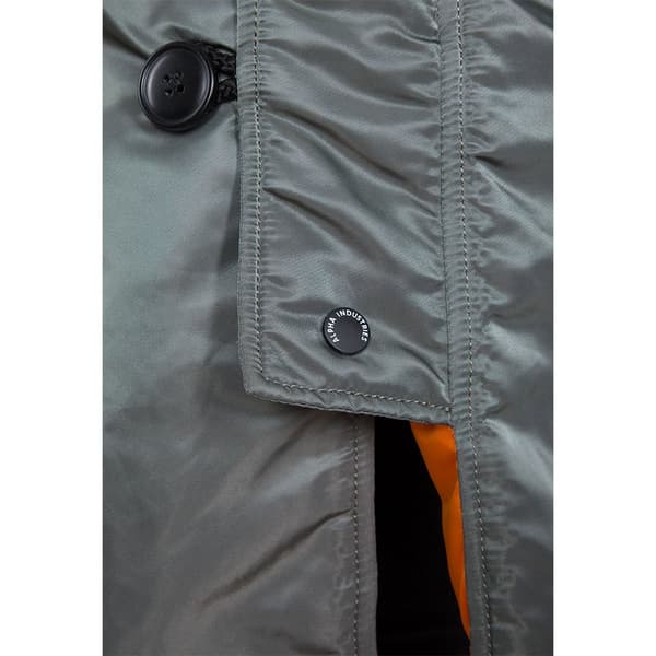 Alpha Industries Long Fishtail Jacka Grönt XS Kvinna