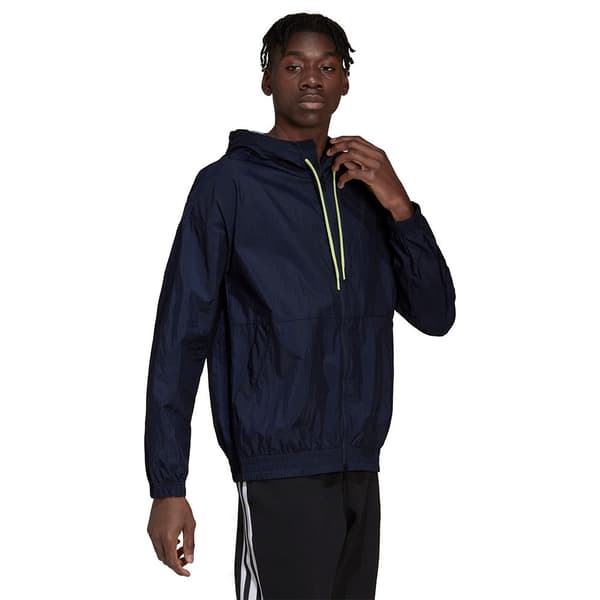 Adidas Jakke Future Icons 3 Bar Windbreaker Blå M Mand