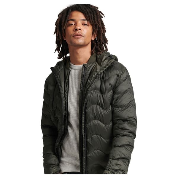 Superdry Jacka Vintage Hooded Mid Layer Grönt 2XL Man