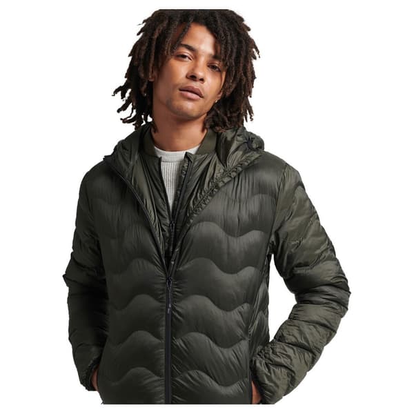 Superdry Jacka Vintage Hooded Mid Layer Grönt 2XL Man