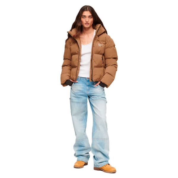 Superdry Pufferjacka Boxy Brun 2XS Kvinna
