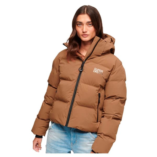 Superdry Pufferjacka Boxy Brun 2XS Kvinna