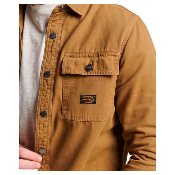 Superdry Överskjorta Canvas Workwear Brun S Man