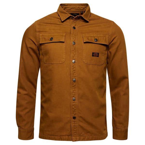 Superdry Överskjorta Canvas Workwear Brun S Man