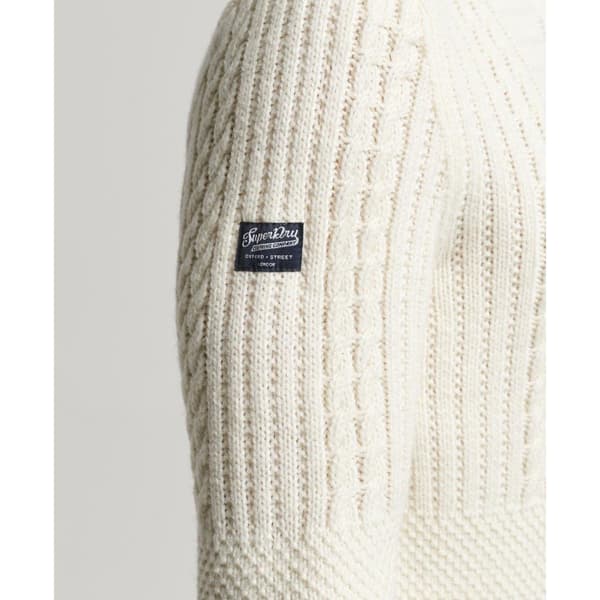 Superdry Tröja Med Halv Dragkedja Vintage Jacob Henley Beige 2XL Man