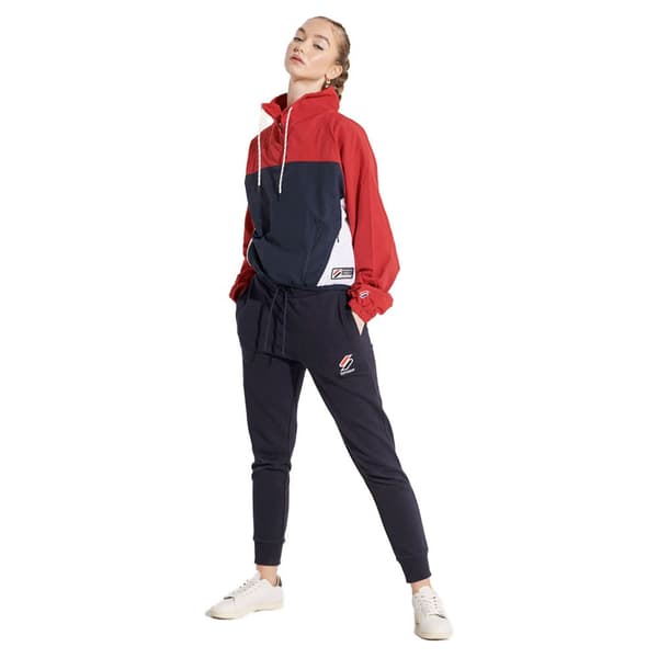 Superdry Jacka Overhead Cropped Cagoule Röd,Blå S Kvinna