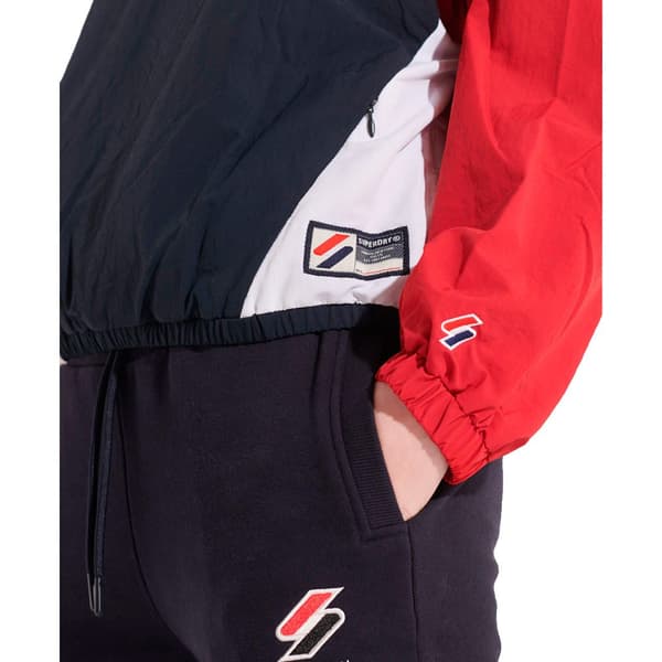 Superdry Jacka Overhead Cropped Cagoule Röd,Blå S Kvinna
