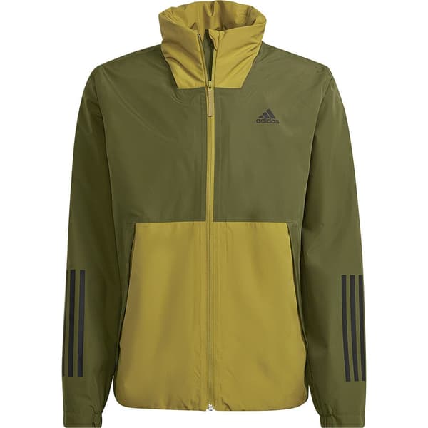 Adidas Stripes Rain.rdy Jacka Basic 3 Grönt M Man