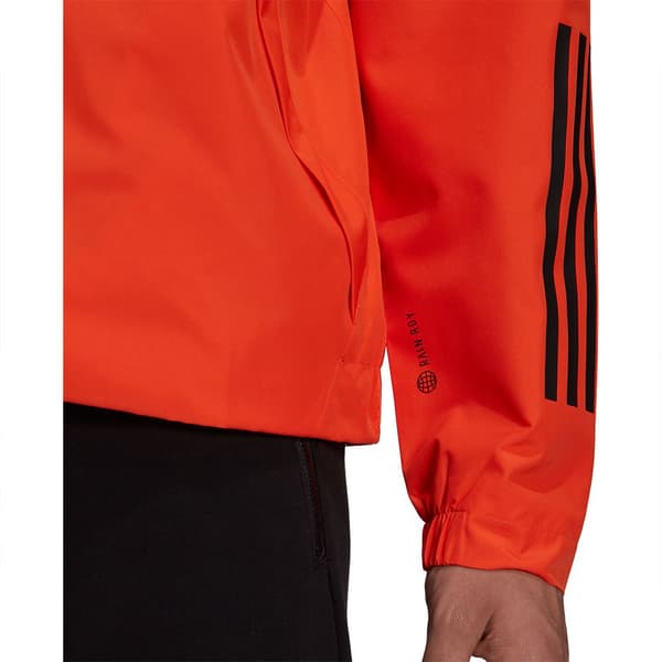 Adidas Stripes Rain.rdy Jakke Basic 3 Orange M Mand