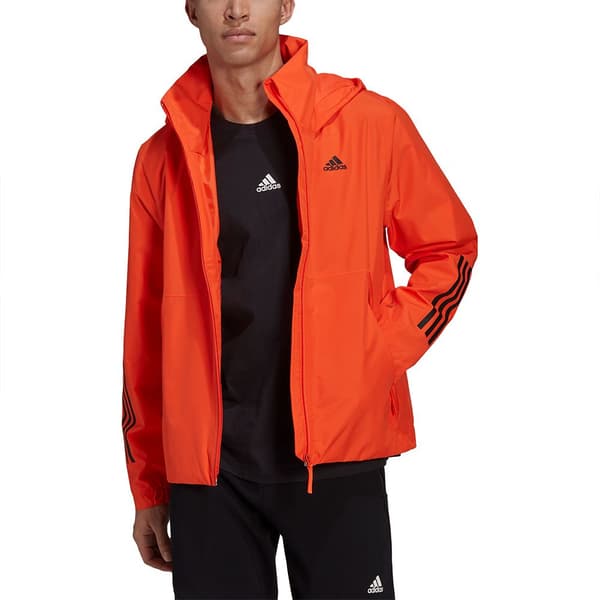 Adidas Stripes Rain.rdy Jakke Basic 3 Orange M Mand