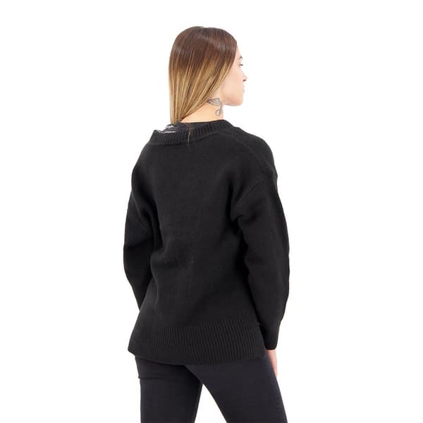 Superdry Tröja Med V-ringning Oversized Svart M Kvinna
