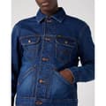 Miniatyrbillede 4 af 4: Wrangler Denimjakke 124mj Blå L Mand