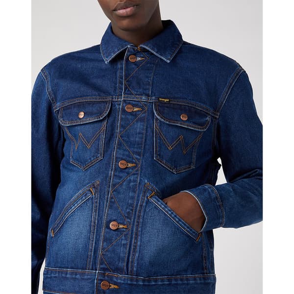 Wrangler Denimjakke 124mj Blå L Mand