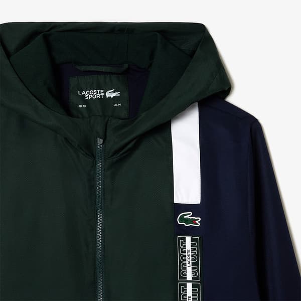 Lacoste Jakke Bh1041-00 Grøn L Mand