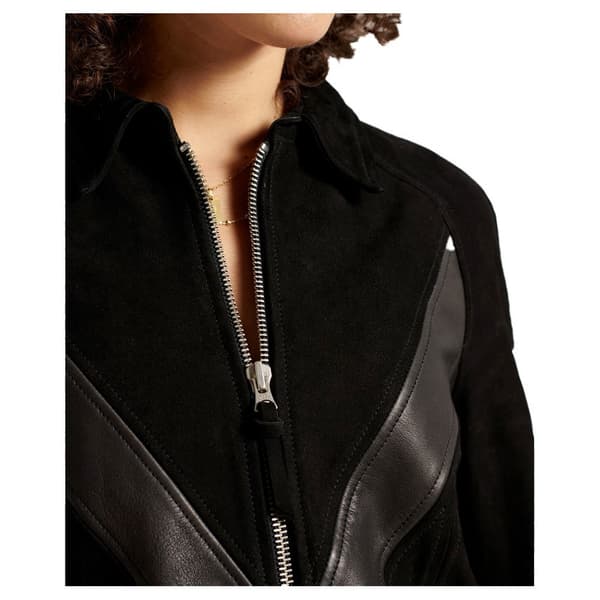 Superdry Jakke Gig Leather Sort XL Kvinde