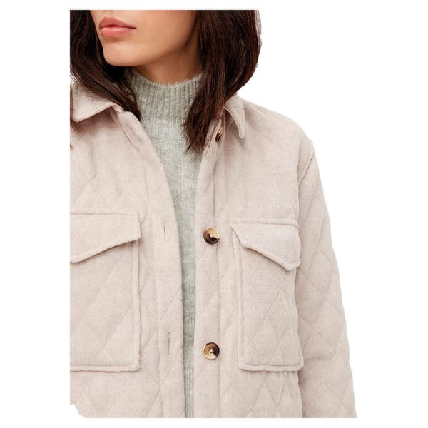 Object Lång Quiltad Jacka Vera Owen Beige 40 Kvinna