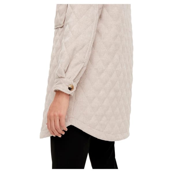 Object Lång Quiltad Jacka Vera Owen Beige 40 Kvinna