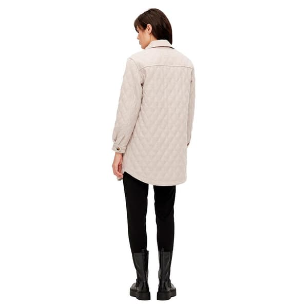 Object Lång Quiltad Jacka Vera Owen Beige 40 Kvinna